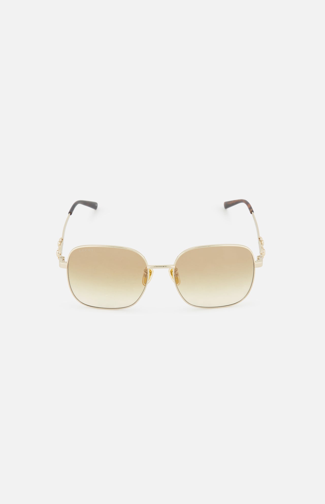 Gucci Rectangle Gold Sunglasses