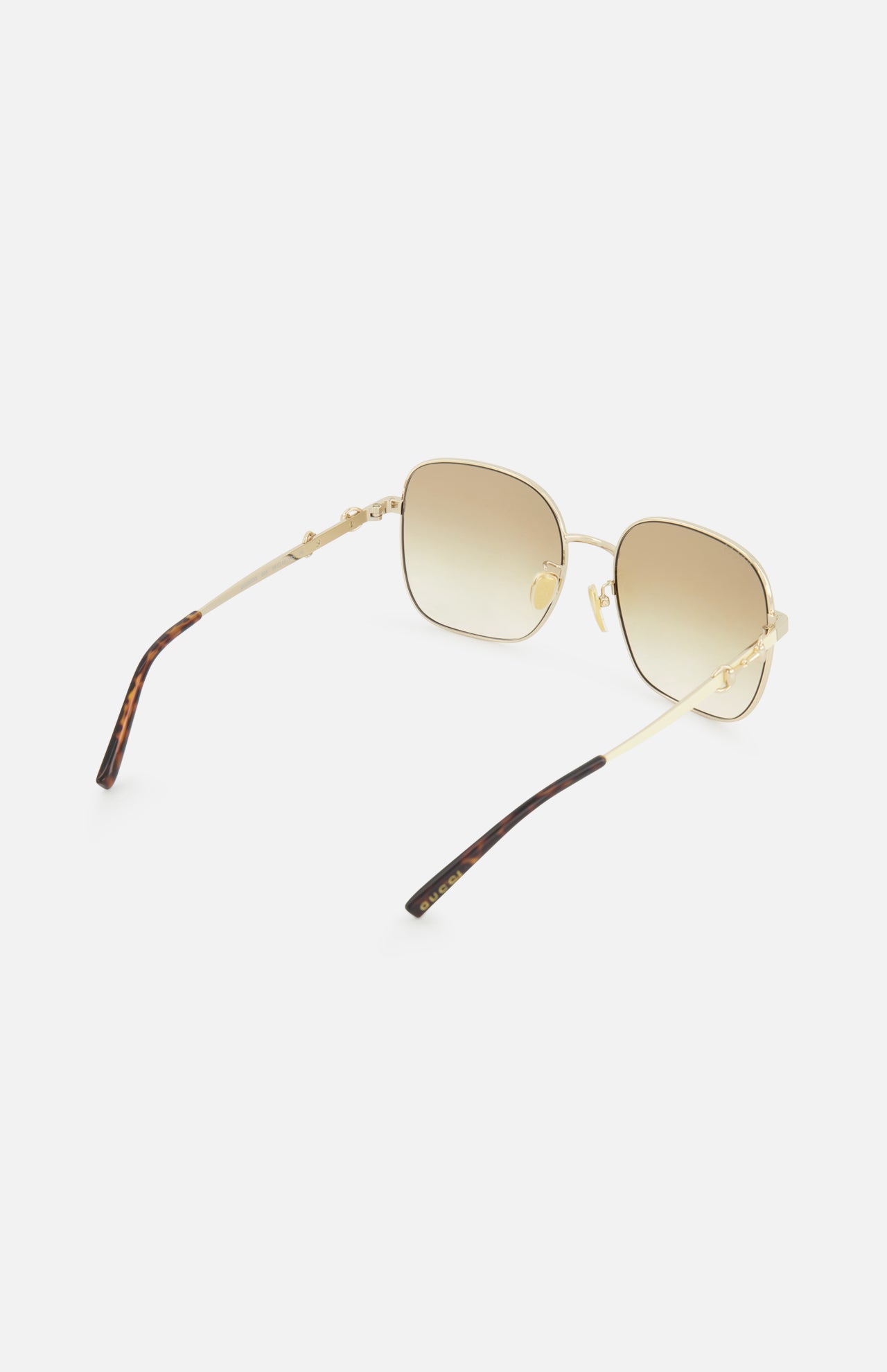 Gucci Rectangle Gold Sunglasses - Image 3