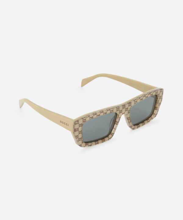 Alternative view of Gucci Rectangle Beige Sunglasses