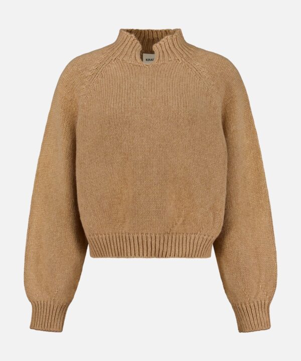 Cain Split Neck Cashmere Sweater