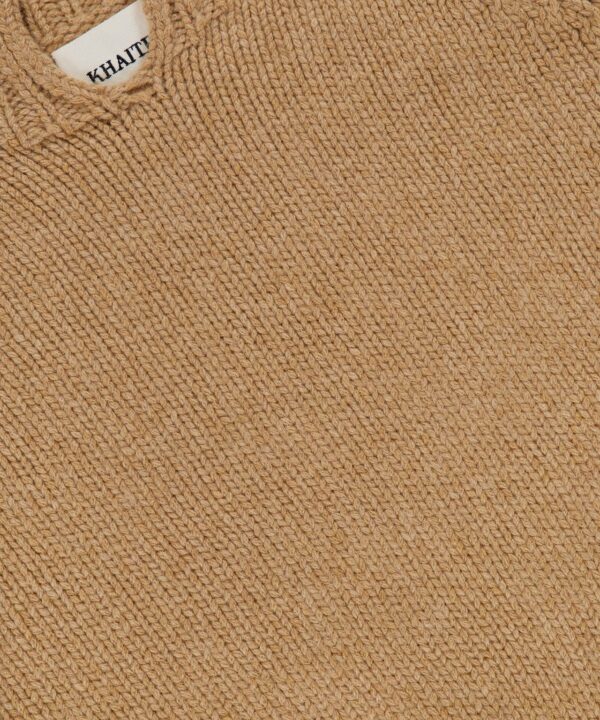 Alternative view of Cain Split Neck Cashmere Sweater