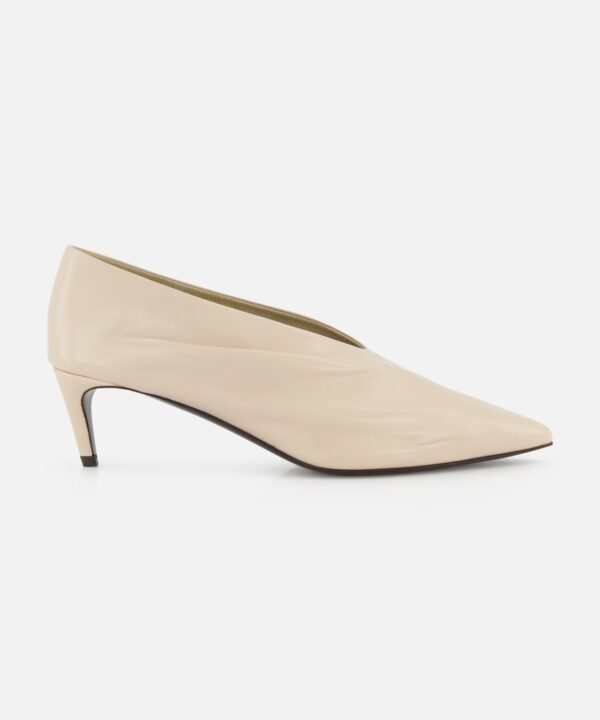 Miriam Glazed Leather Pump 50