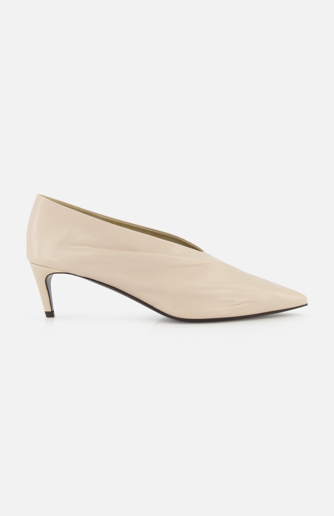 Miriam Glazed Leather Pump 50