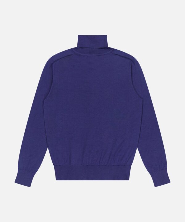 High Neck Wool Silk Sweater - Image 3