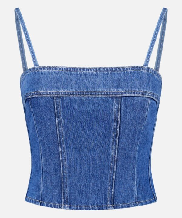 Arlin Seamed Denim Mini Tank