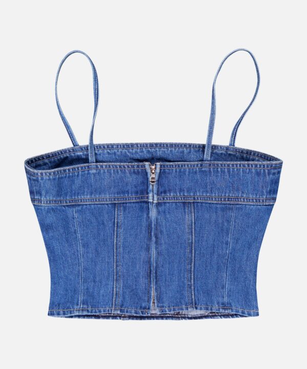 Arlin Seamed Denim Mini Tank - Image 3