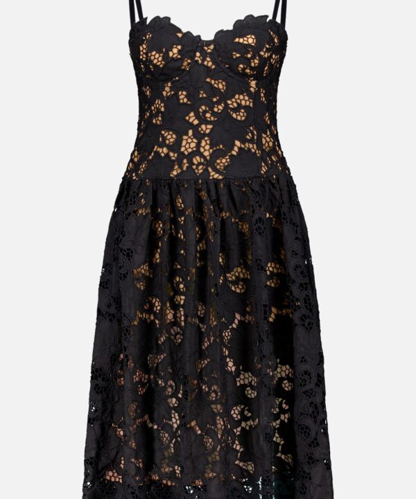 Flyn Wire Cup Lace Midi Dress