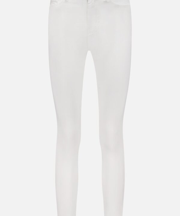 Marguerite High Rise Skinny Blanc