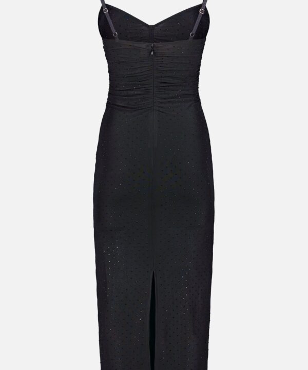 Narissa Shirred Rhinestone Dress - Image 3
