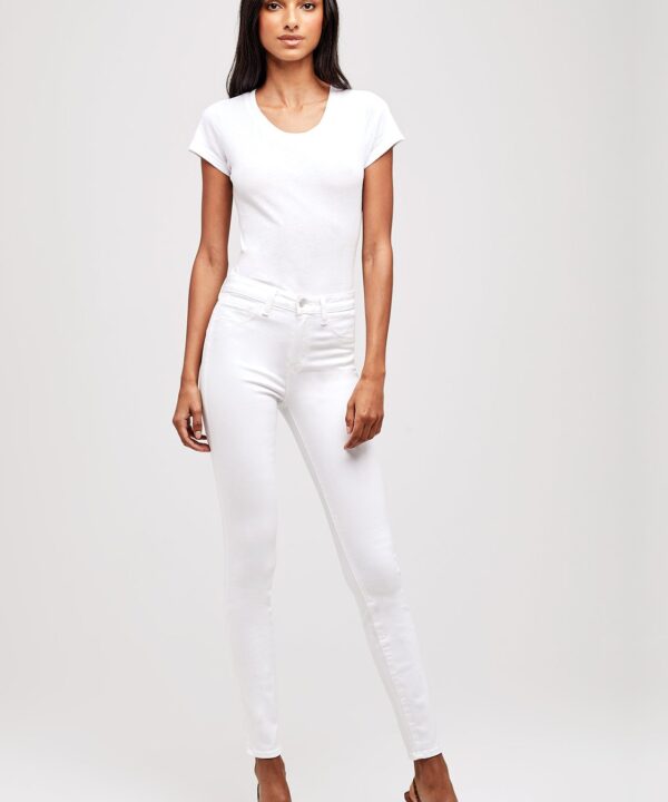 Alternative view of Marguerite High Rise Skinny Blanc