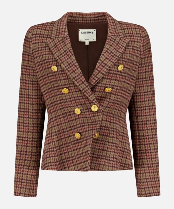 Bethany Structured Houndstooth Blazer