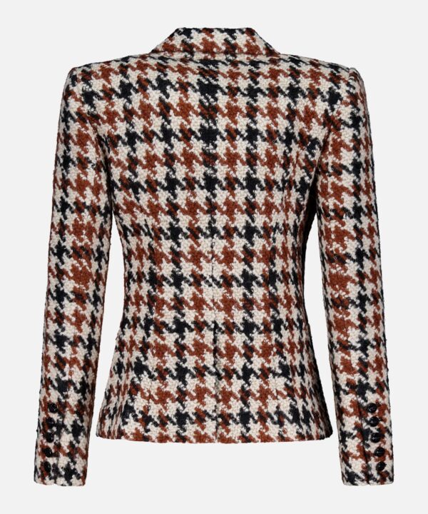 Marie Double Breasted Houndstooth Blazer - Image 3