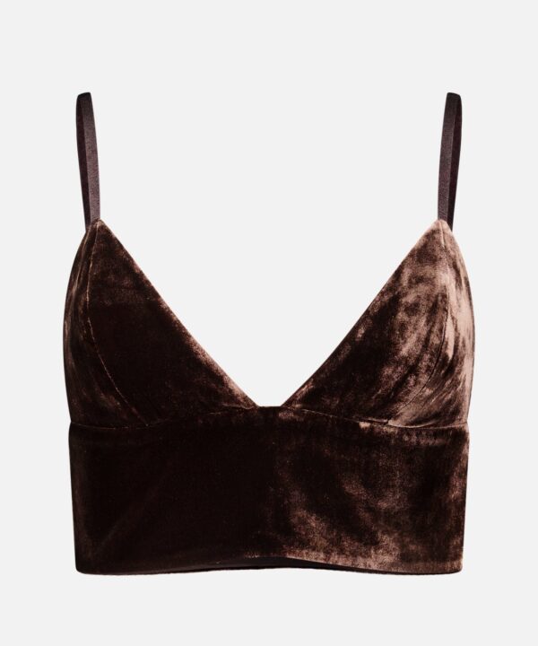 Aislin Velvet Bralette Top