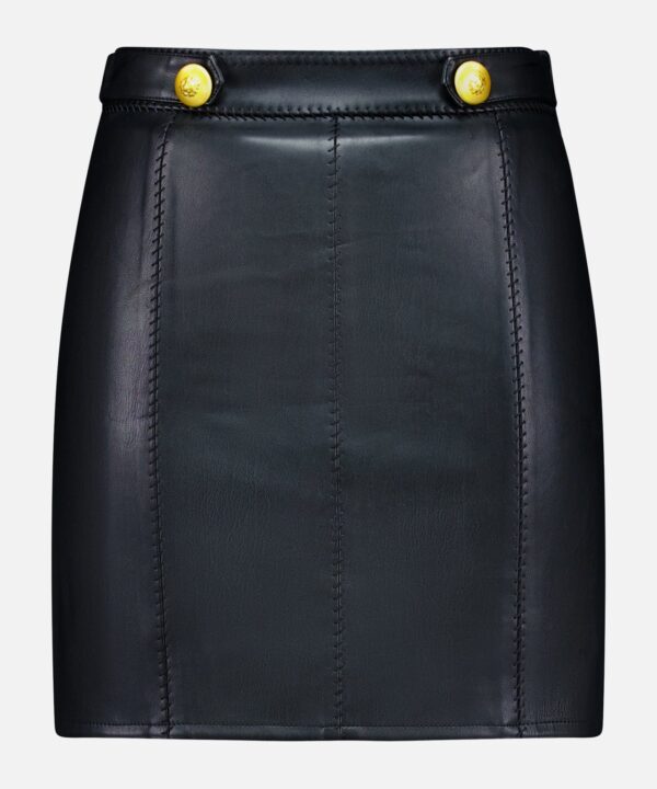 Arlena Whipstitch Mini Skirt