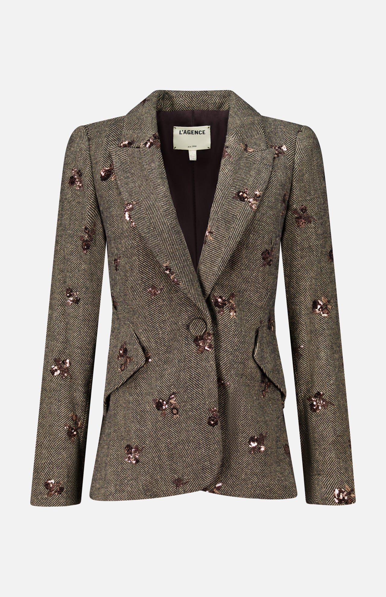 Chamberlain Sequin Flower Blazer