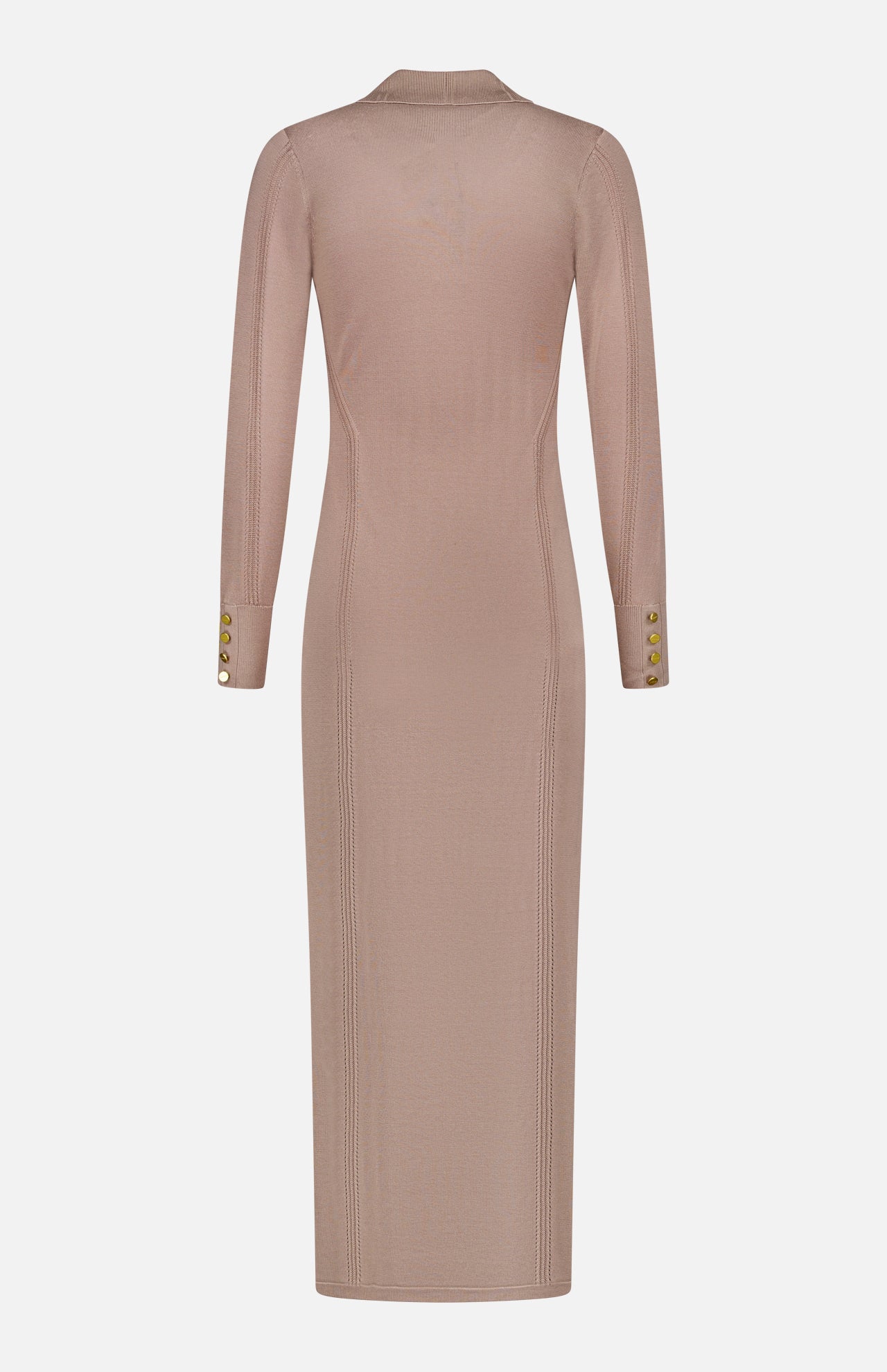 Delma Collared Knit Maxi Dress - Image 3