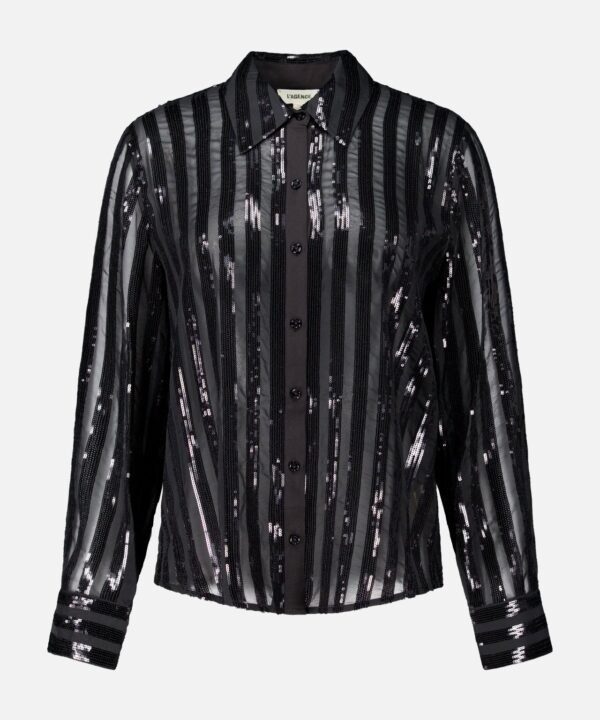 Dyana Long Sleeve Sequin Blouse