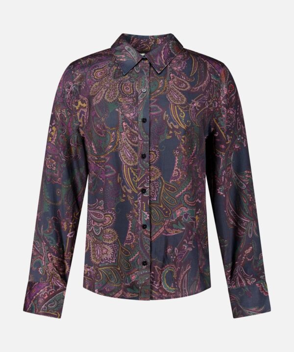 Ellery Long Sleeve Paisley Blouse