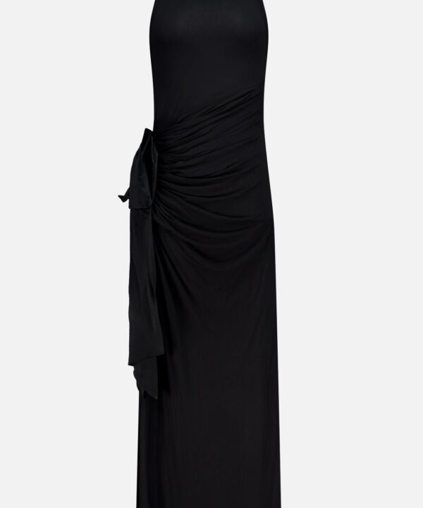 Frost Shirred Bow Gown