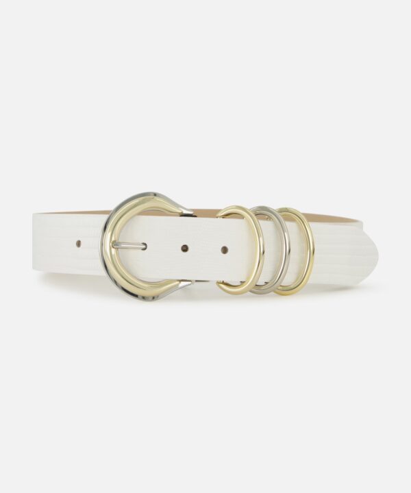 Tobar Lizard Embossed Leather Belt
