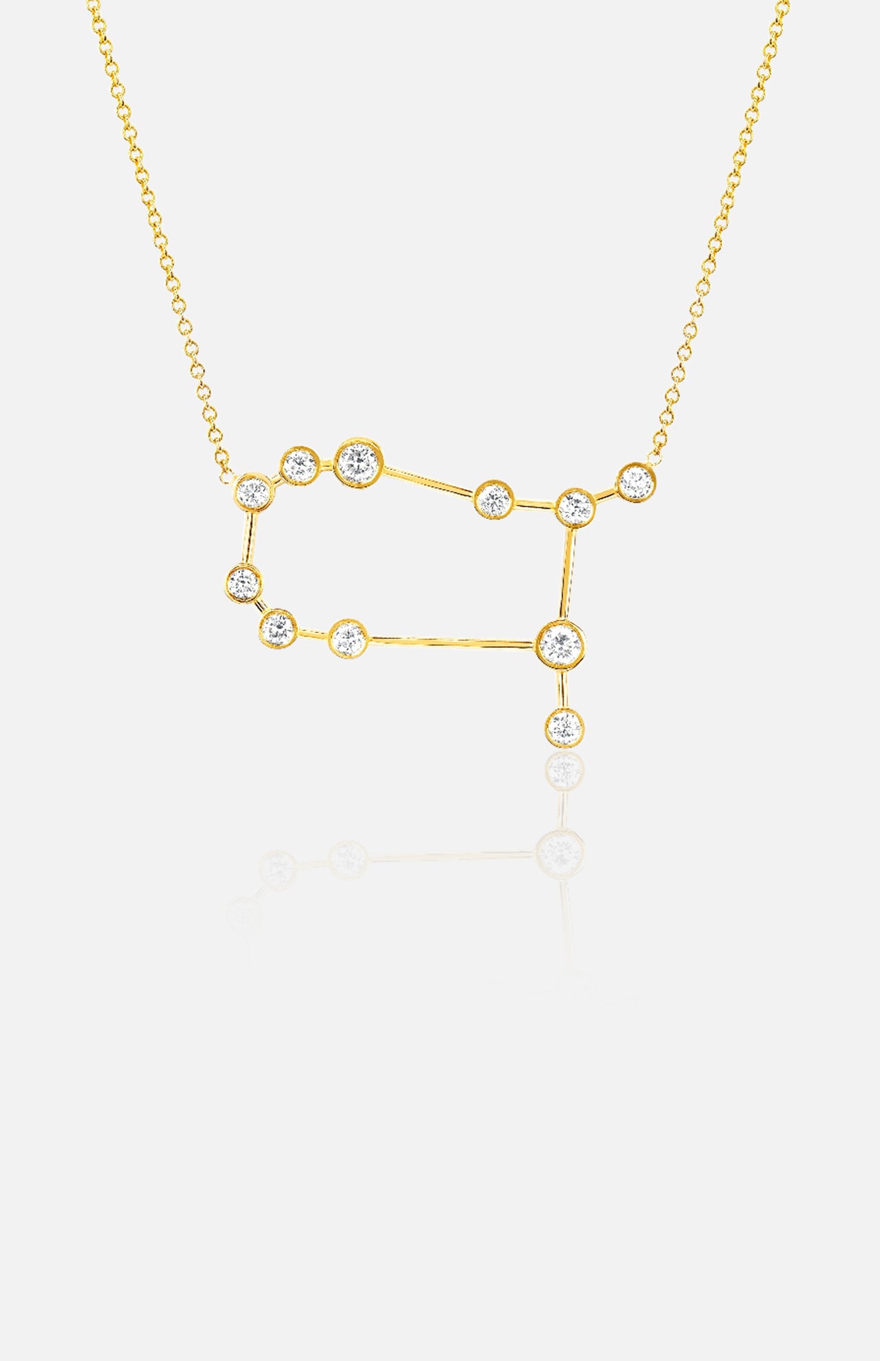 Gemini Diamond Constellation Necklace