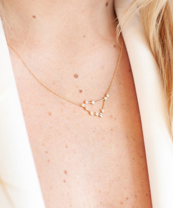 Alternative view of Capricorn Constellation Necklace