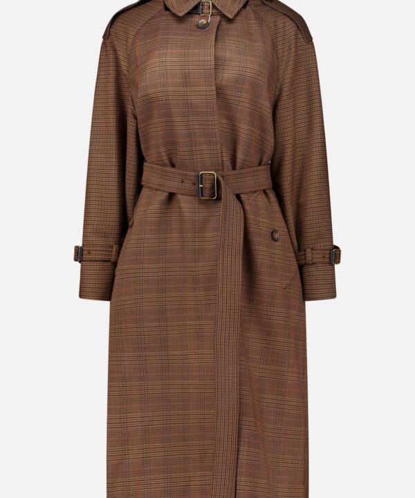 Long Plaid Overcoat