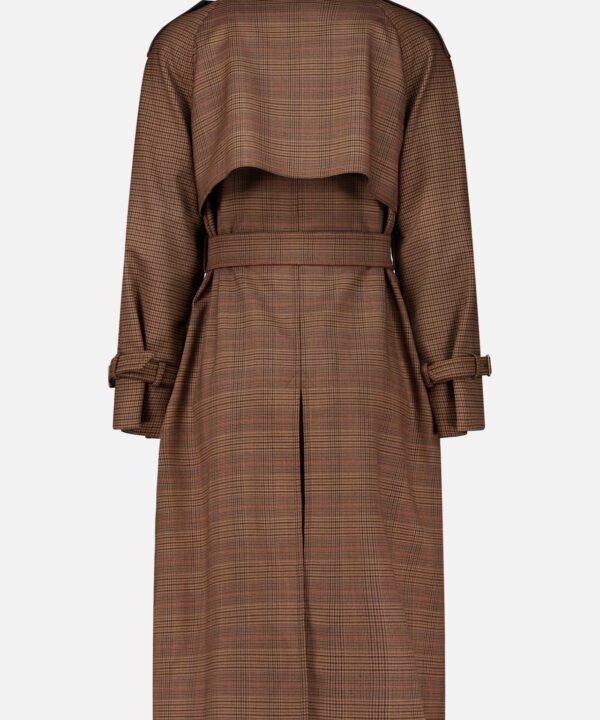Long Plaid Overcoat - Image 3