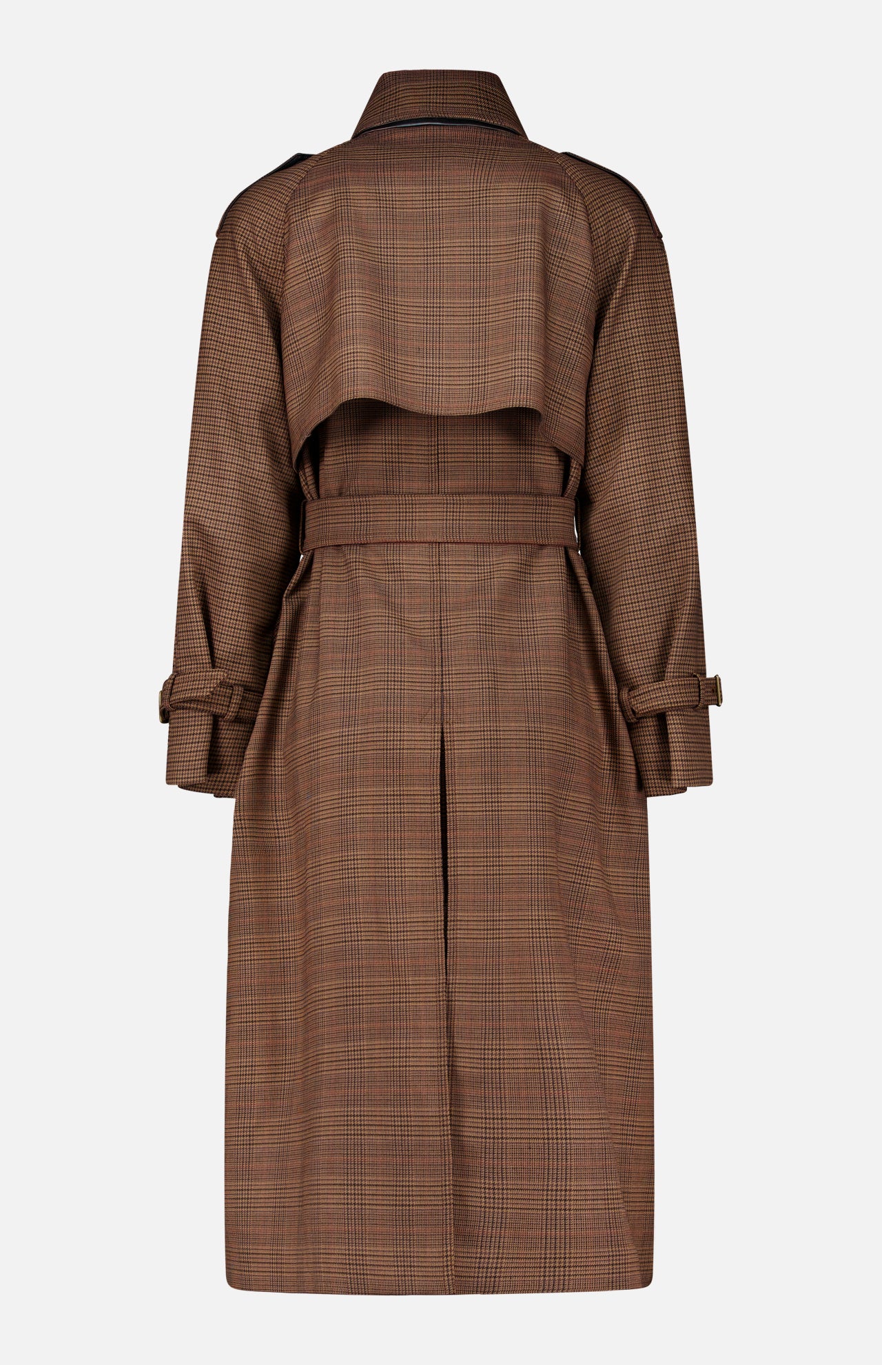 Long Plaid Overcoat - Image 3