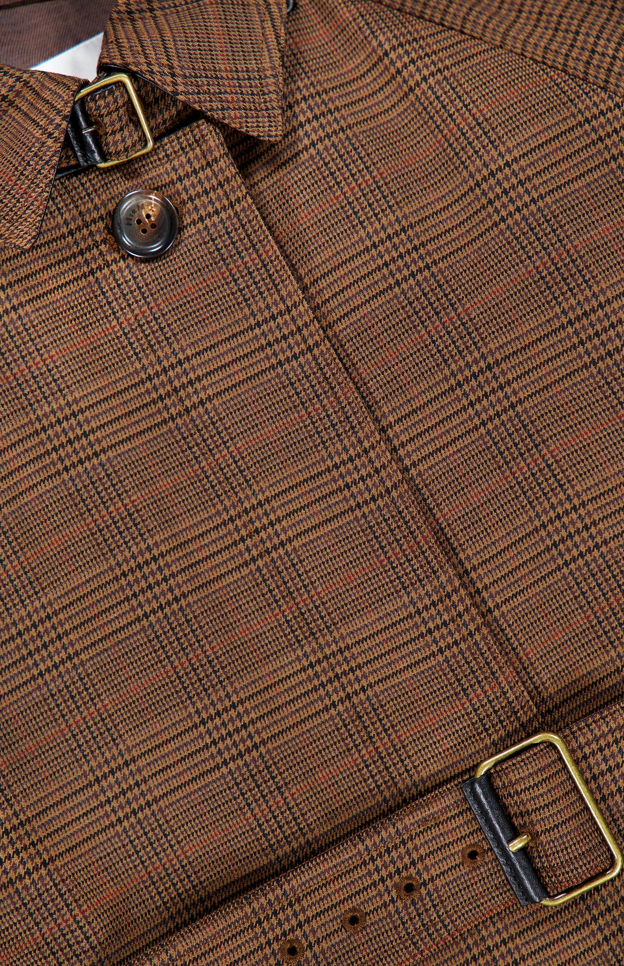 Long Plaid Overcoat - Image 2
