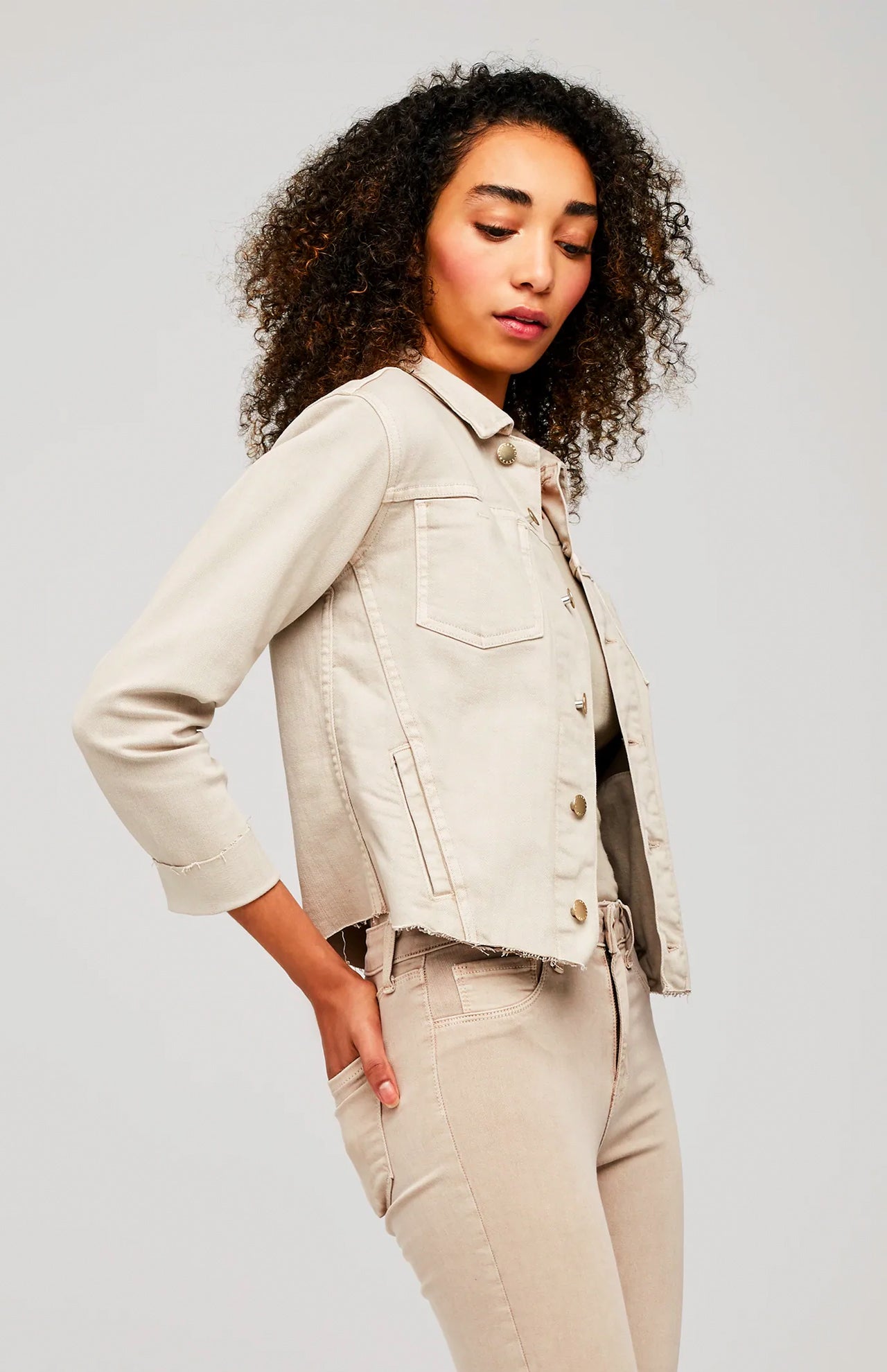 Janelle Slim Raw Jacket - Image 4