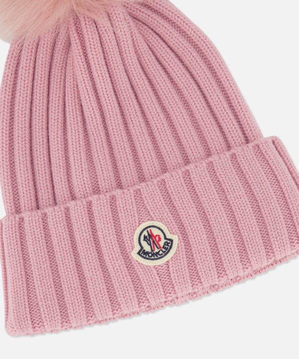 Alternative view of Ribbed Pom Beanie