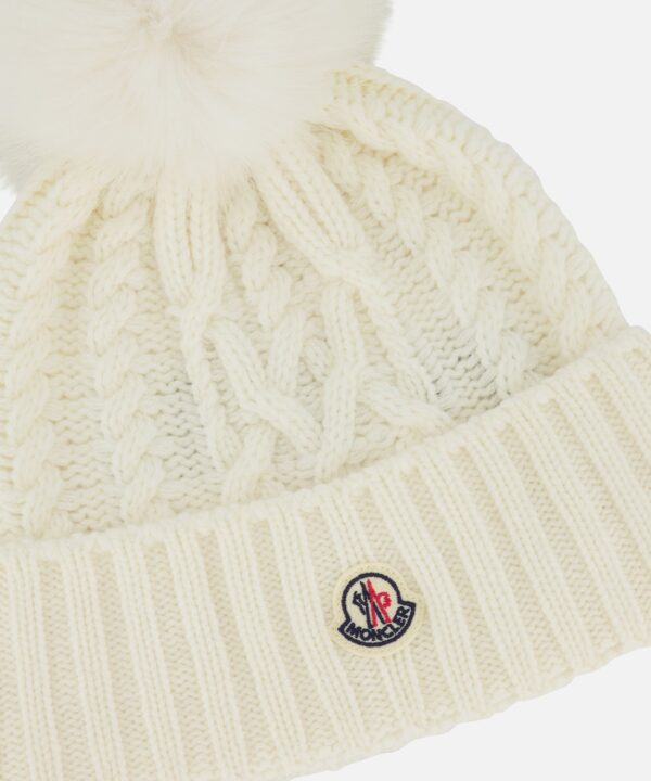 Alternative view of Faux Fur Pom Pom Beanie