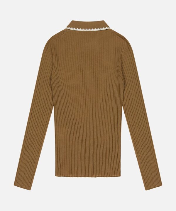 Long Sleeve Stitched Polo - Image 3