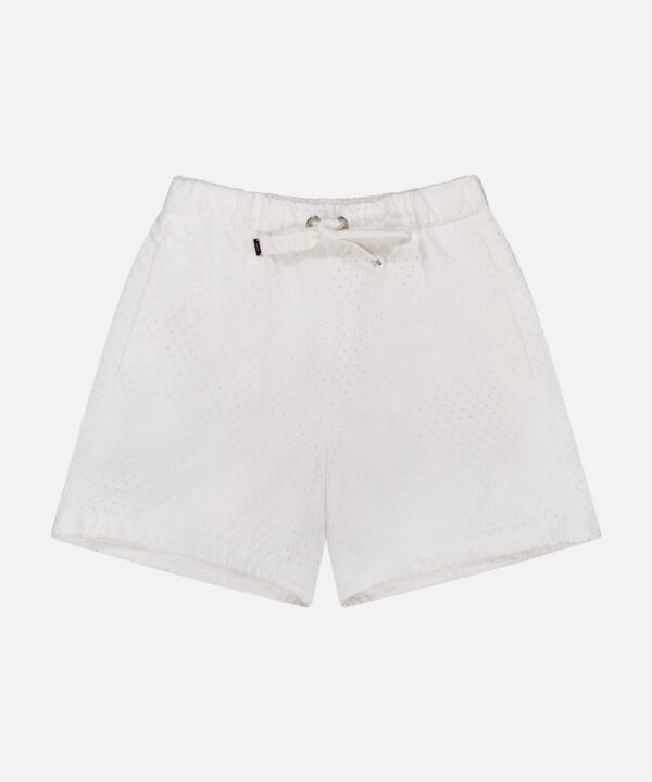 Drawstring Eyelet Shorts