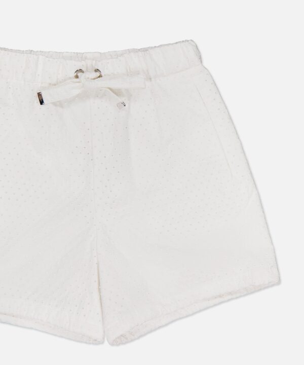 Drawstring Eyelet Shorts - Image 3