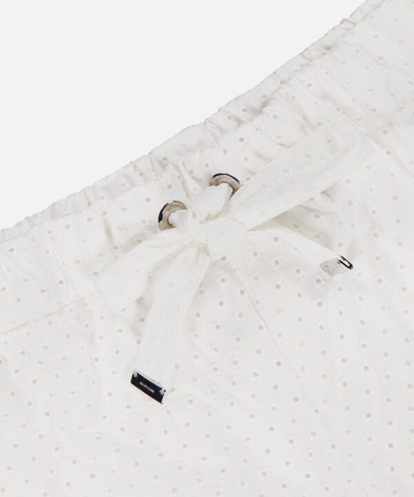 Drawstring Eyelet Shorts - Image 4