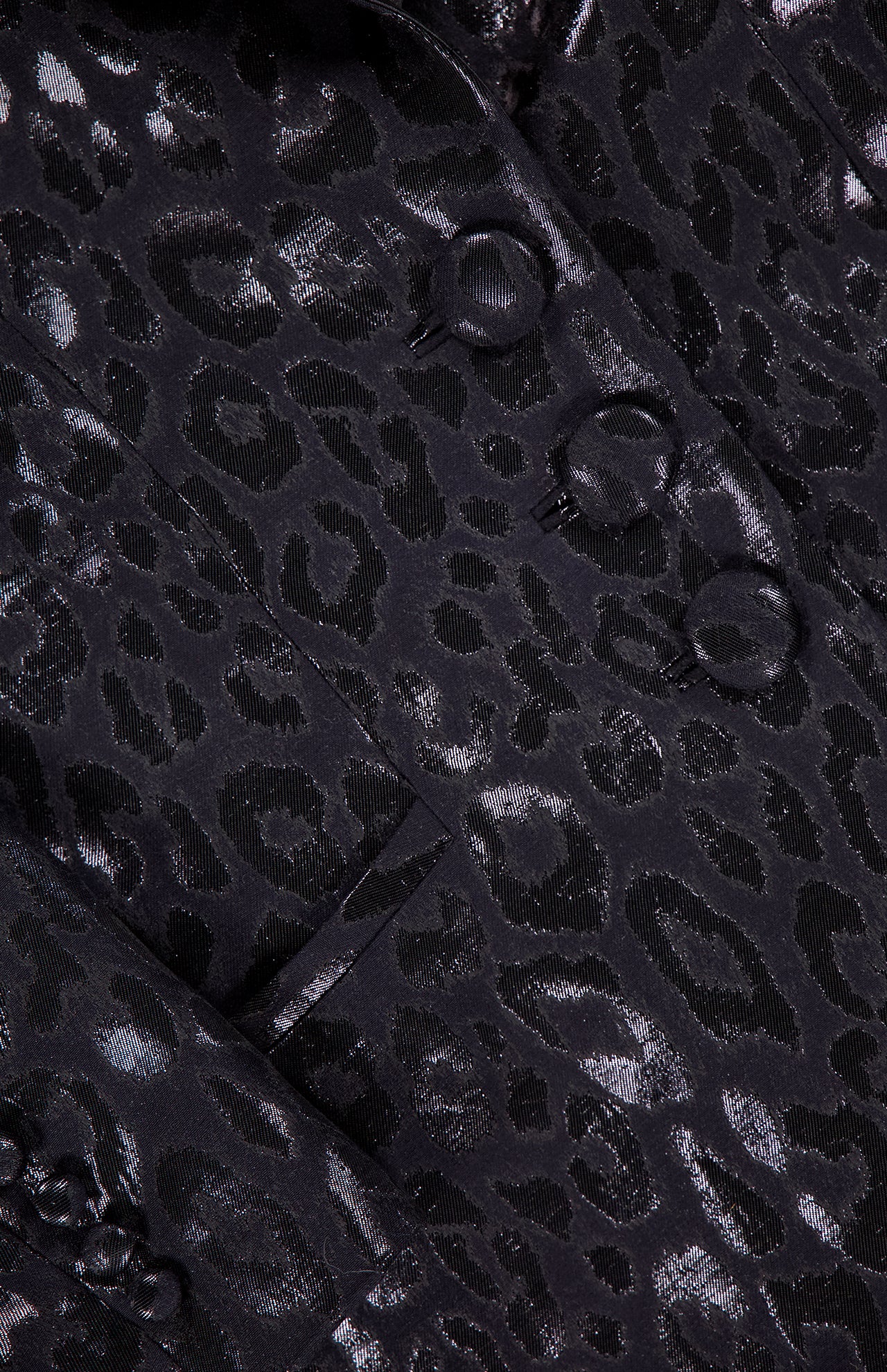 Lurex Jacquard Leopard Print Jacket - Image 3