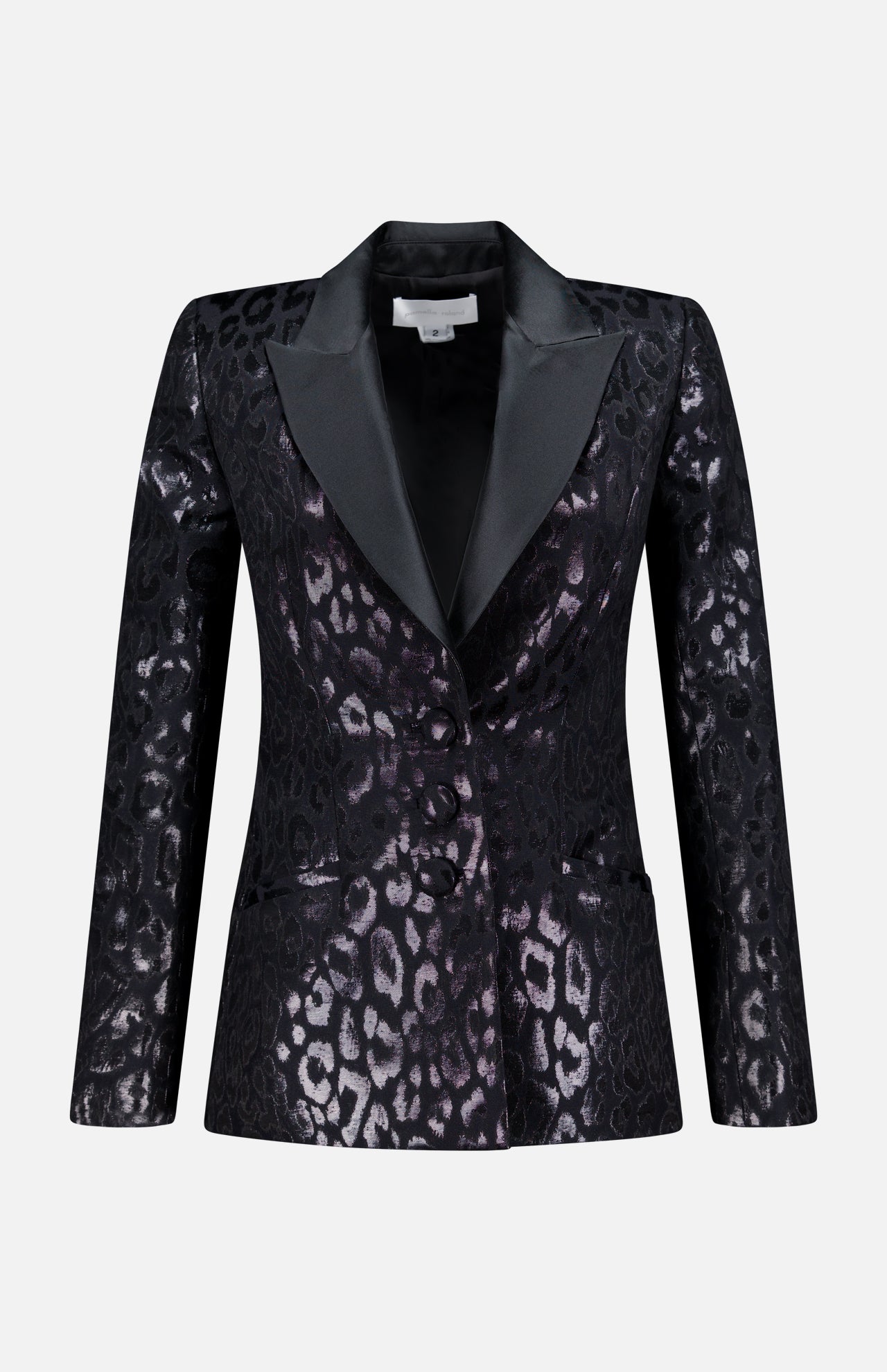 Lurex Jacquard Leopard Print Jacket