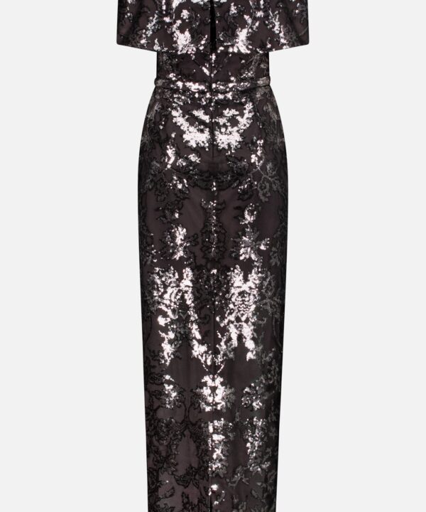 Mesh Tulle Sequin Gown - Image 3