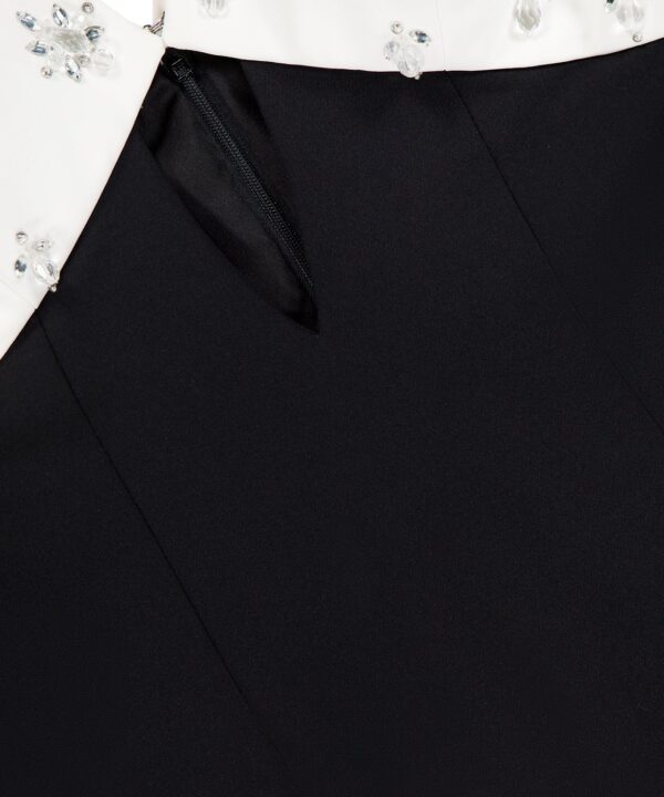 Alternative view of Crystal Embroidered Crepe Gown