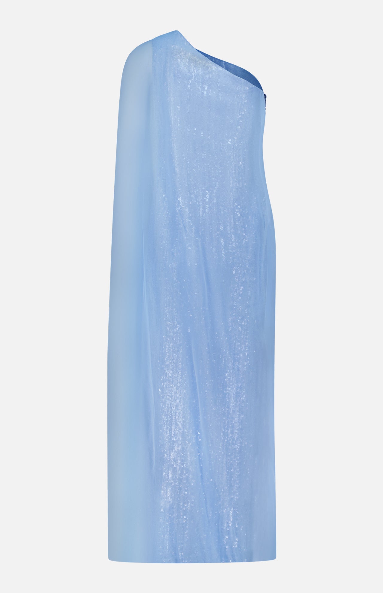 Chiffon Overlay Sequin Gown - Image 3