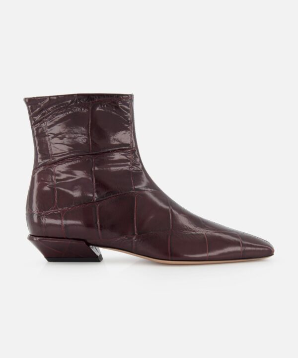 Bettina Croco Embellished Ankle Boot 25