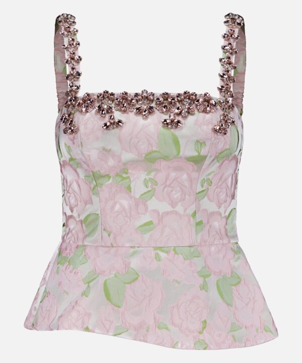 Garden Jacquard Crystal Top