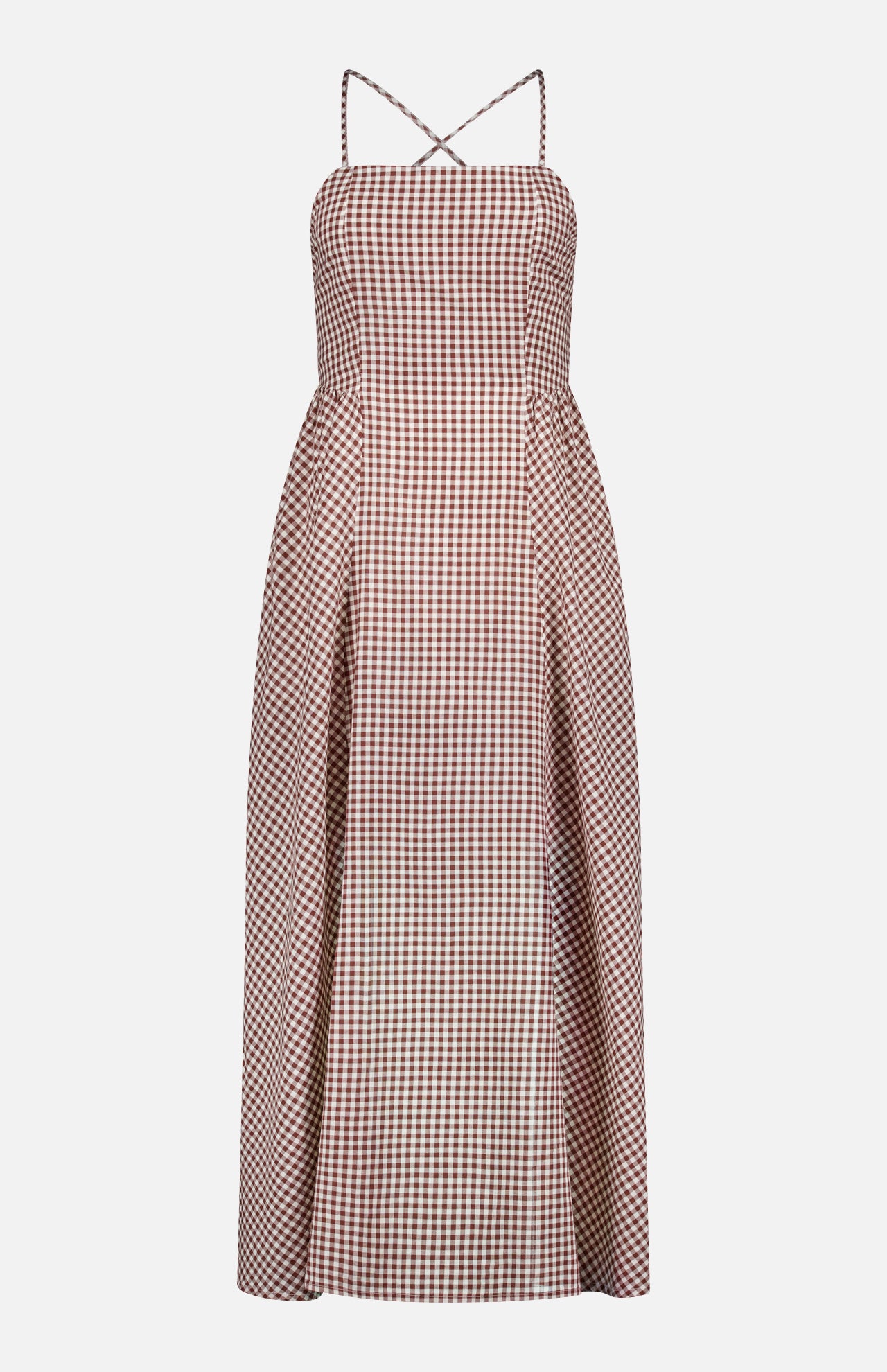 Callie Open Back Gingham Dress