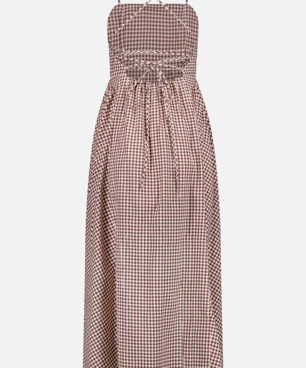 Callie Open Back Gingham Dress - Image 3