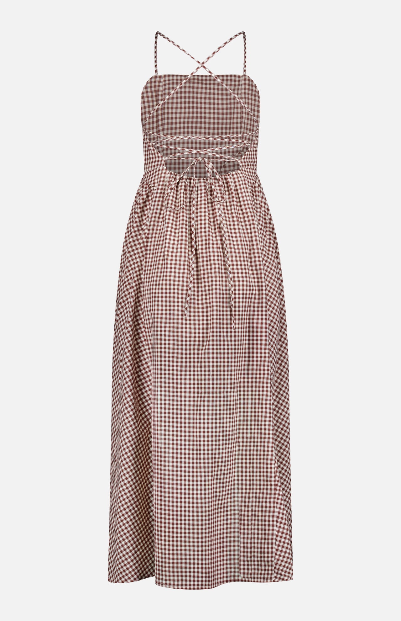 Callie Open Back Gingham Dress - Image 3