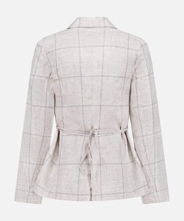 Chappell Plaid Linen Blazer - Image 3