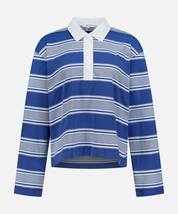 Kelly Stripe Long Sleeve Polo Shirt