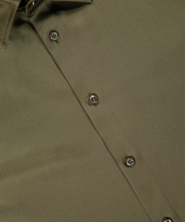 Alternative view of Adrien Satin Long Sleeve Button Front Shirt